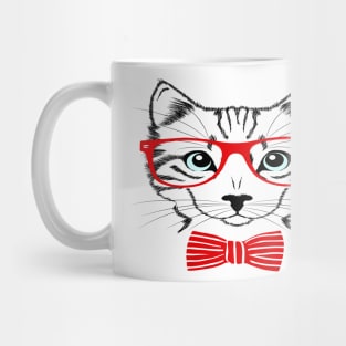 Hipster Cat Mug